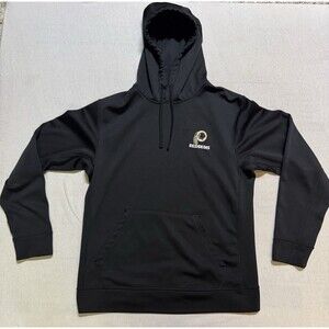Vintage Dunbrooke Washington Redskins Hoodie Size M Black Athletic Polyester